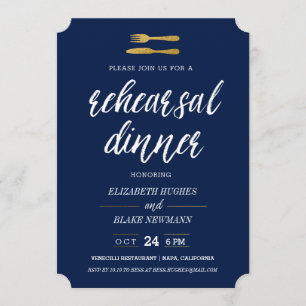 Invitación La bifurcación del oro y la cena del ensayo del