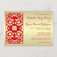 La boda china del oro rojo clásico de la tradición