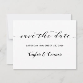 Invitación La boda de caligrafía rusa salva la fecha