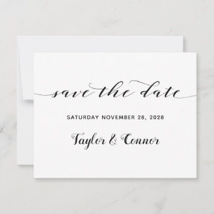 Invitación La boda de caligrafía rusa salva la fecha