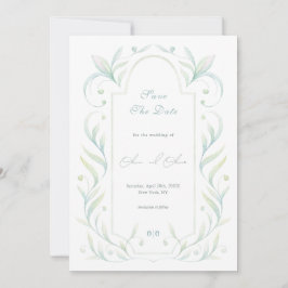 Invitación La boda de las hojas verdes salva la fecha