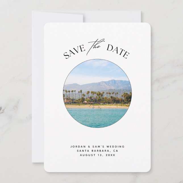 Invitación La boda de Santa Bárbara salva la fecha (Anverso)