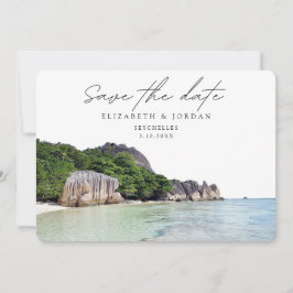 Invitación La boda de Seychelles salva la fecha