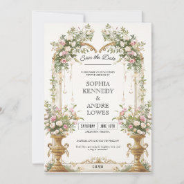 Invitación La boda de un jardín secreto salva la fecha