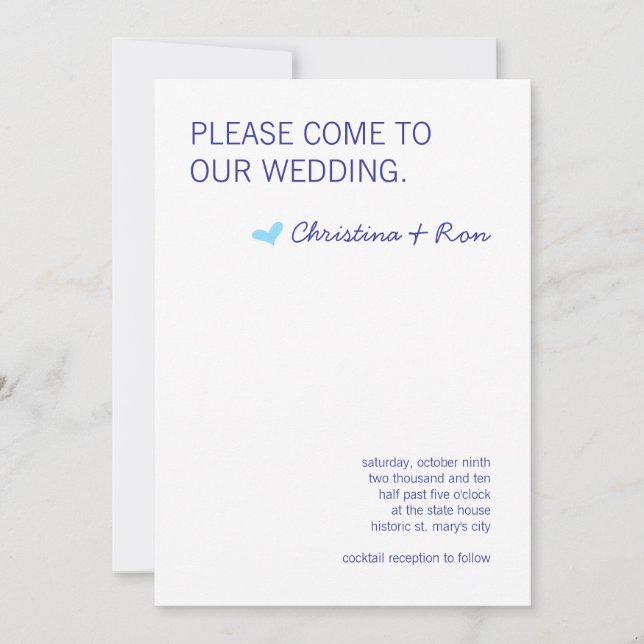 Invitación La boda del espíritu libre invita (Anverso)