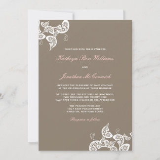 Invitación La boda elegante de Boho del pavo real floral