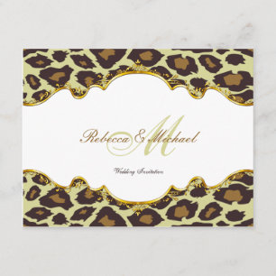 Invitación La boda elegante del leopardo invita
