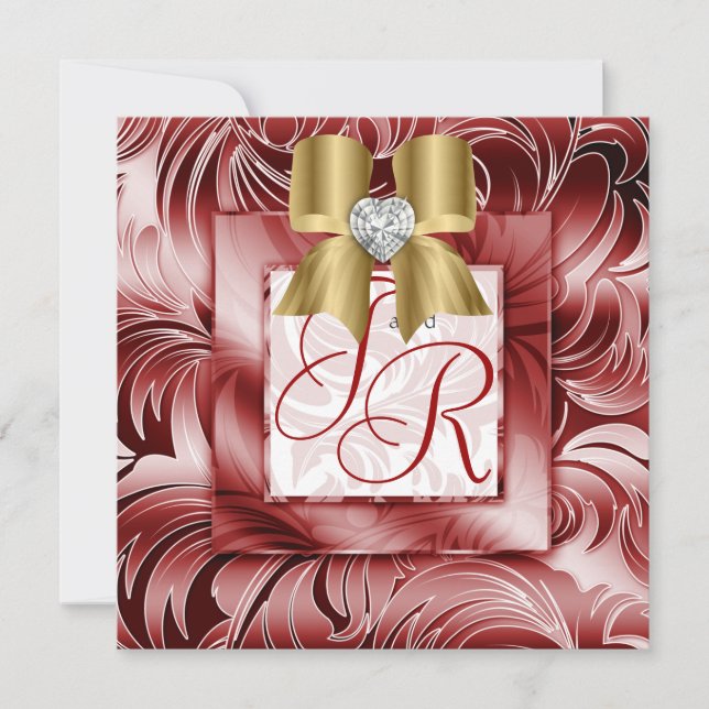 Invitación La boda elegante invita a Navidad de plata floral (Anverso)