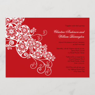 Invitación La boda floral elegante de Boho Paisley del