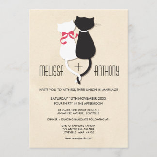 Invitación La boda linda moderna del monograma de los pares