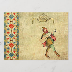Invitación La boda medieval del bardo invita