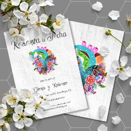 Invitación La boda mexicana de corazón ruso española salva la