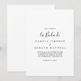 Invitación La boda Minimalista simple