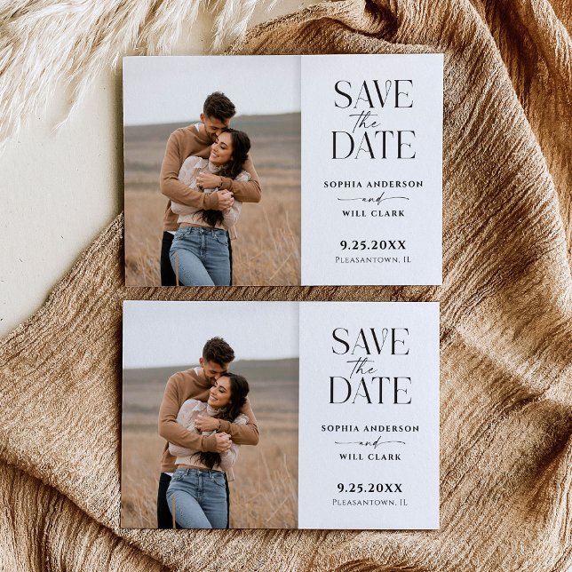 Invitación La boda moderna y sabia salva la fecha (Subido por el creador)