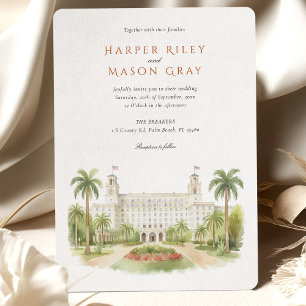 Invitación LA Boda Palm Beach de los ORADORES