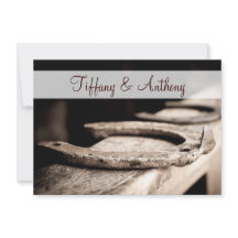 La boda rústica del vaquero de las herraduras del