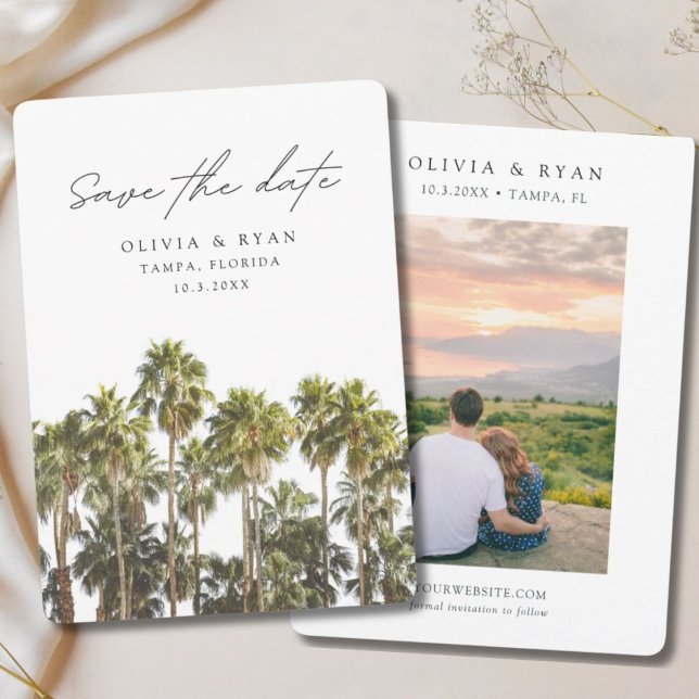 Invitación La Boda Tampa Florida salva la fecha (Tampa Wedding Florida Save the Date Invitation
)