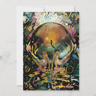 Invitación La bola de cristal en las manos de Dios