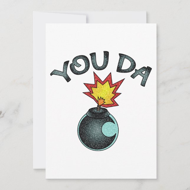 Invitación La bomba Purpurina (Anverso)