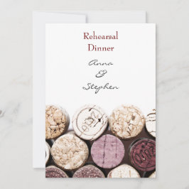 Invitación La botella de vino rojo tapa la cena del ensayo