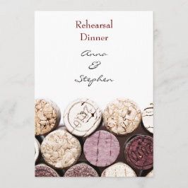 Invitación La botella de vino rojo tapa la cena del ensayo
