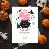 La Bruja De Halloween Un Bebé Está Preparando Baby