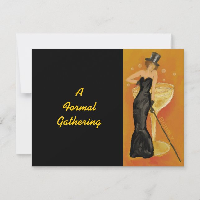 Invitación La burbuja de la cosecha celebra el formalismo (Anverso)