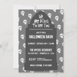 Invitación La cabeza de Halloween está muriendo por verte