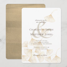 La caída del Ginkgo dorado deja una elegante boda