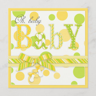 Invitación La cal del limón puntea Baby Shower