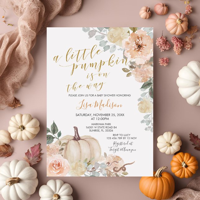 Invitación La calabaza blanca está en camino (Subido por el creador)