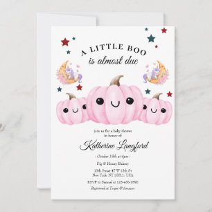 Invitación La Calabaza Cuta Está En Camino Baby Shower de H