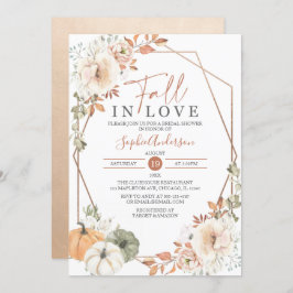 Invitación La Calabaza De Boho Otoño Cae Enamorada Ducha De N
