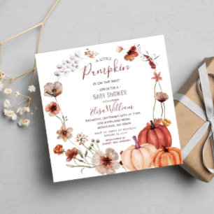 Invitación La Calabaza de Flores Silvestres Caídas está en ca