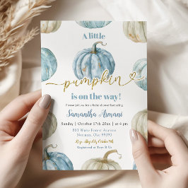 Invitación La Calabaza De Pastel Boy Está En Camino De Baby S