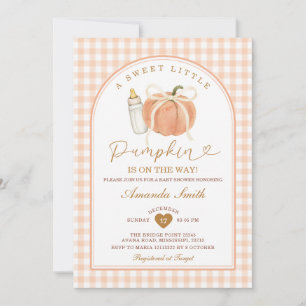 Invitación La Calabaza del Biberón de Leche Está en Camino Ba