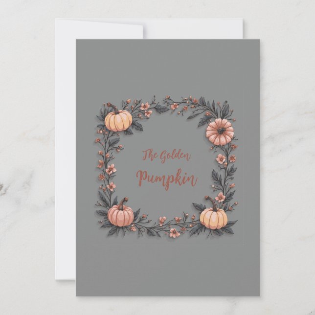 Invitación La Calabaza Dorada (Anverso)