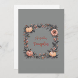 Invitación La Calabaza Dorada