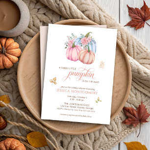 Invitación La calabaza está en camino de ser un Baby Shower n