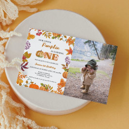 Invitación La calabaza pequeña se vuelve un Chica primer cump