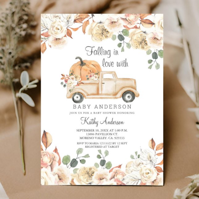 Invitación La calabaza rusa se enamora Baby Shower (Subido por el creador)