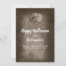 Invitación La Calavera de Halloween