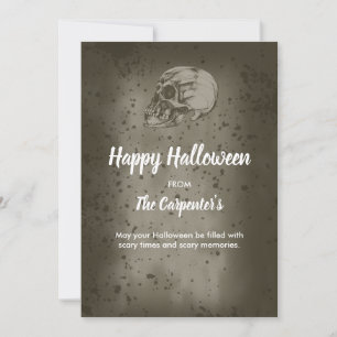 Invitación La Calavera de Halloween