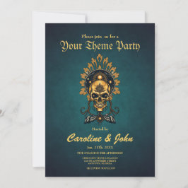 Invitación La Calavera Dorada y sus secretos cósmicos.