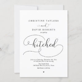 Invitación La caligrafía elegante, que se vuelve chocante