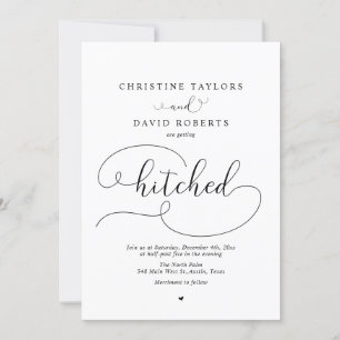 Invitación La caligrafía elegante, que se vuelve chocante