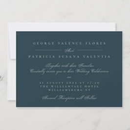 Invitación La caligrafía formal de la Marina Paisajista Elega