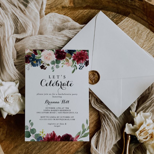 Invitación La caligrafía rusa otoñal celebremos al Fiesta (Subido por el creador)