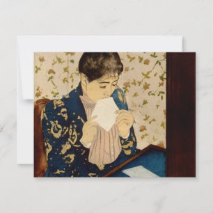 Invitación La carta de Mary Cassatt (aproximadamente 1891)