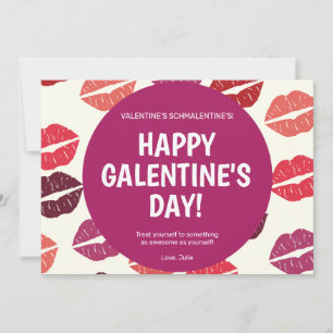 Invitación La carta del día de Galentine es moderna y brillan
